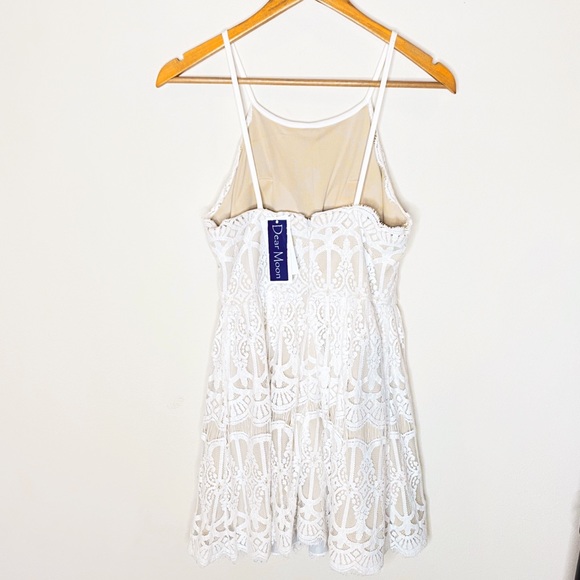 Dear Moon Lace Overlay Dress - Picture 2 of 4